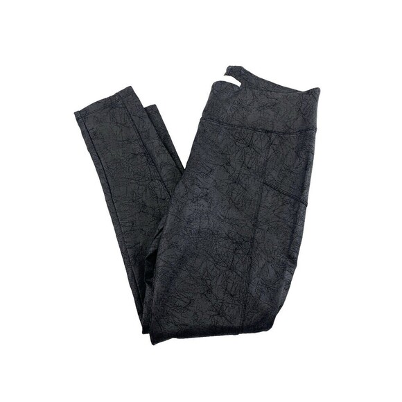 Mudd FLX Stretch Leggings Ponte Metallic Distressed Pull On Back PocketsWomen XL - Picture 1 of 11